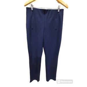 Chicos Pull On Ankle Pants Size 0 Womens Black Stretch Elastic Waist Pockets